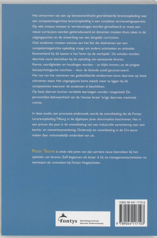 Achterkant van Op weg naar competentiegericht opleiden