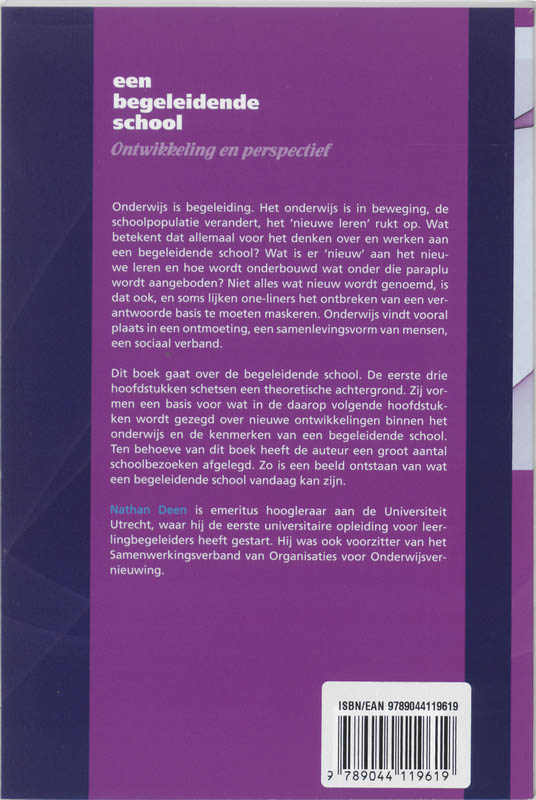 Achterkant van Een begeleidende school