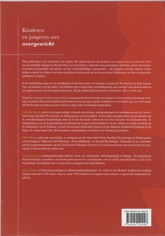 Achterkant van Werkboek voor ouders