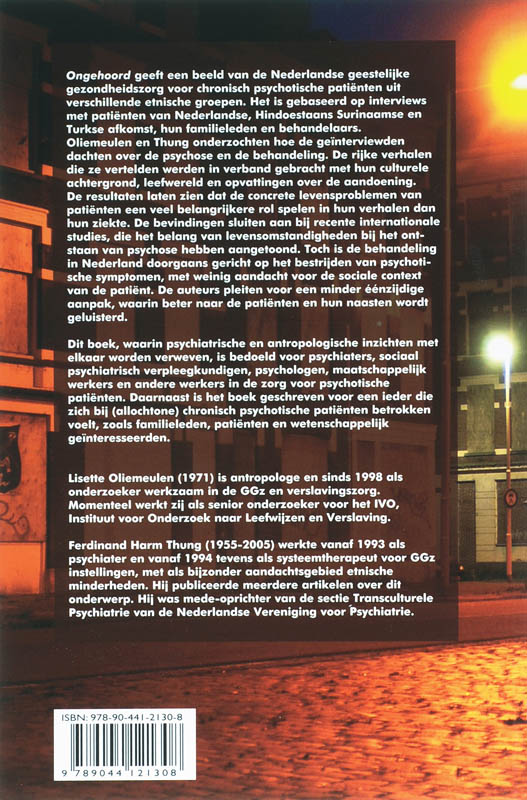 Achterkant van Ongehoord