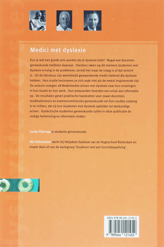 Achterkant van Medici met dyslexie