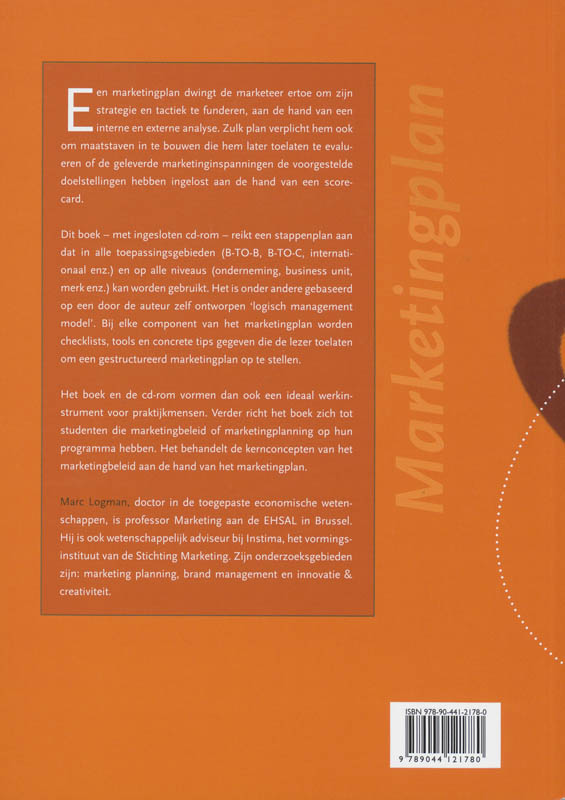 Achterkant van Marketingplan