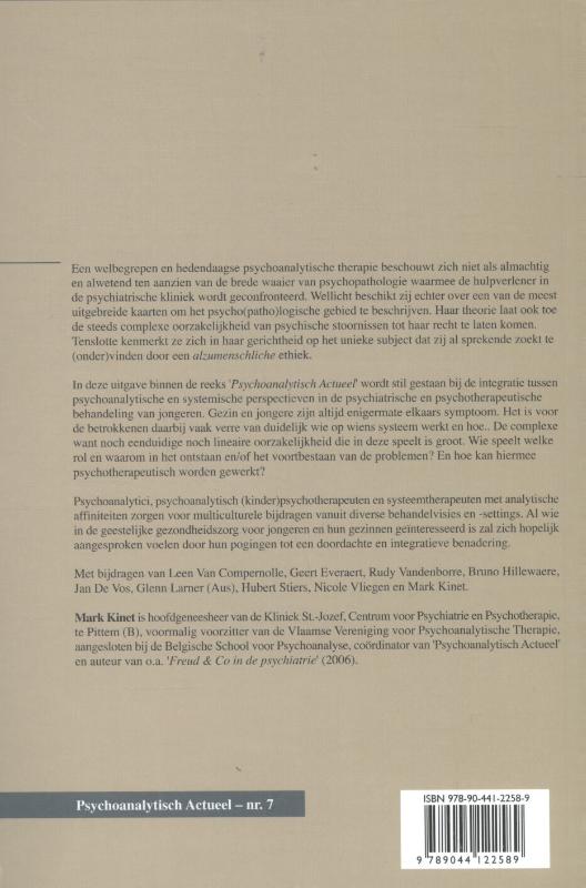 Achterkant van Psychoanalyse en/van het systeem