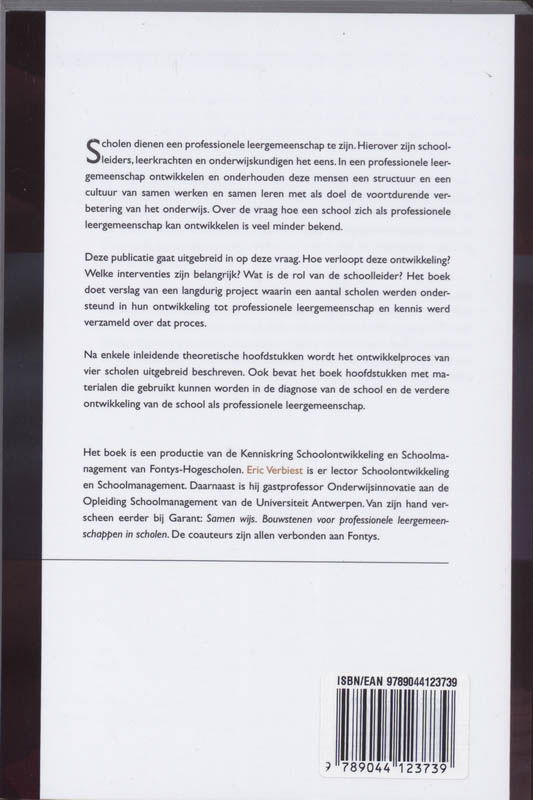 Achterkant van Scholen duurzaam ontwikkelen
