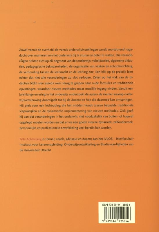 Achterkant van Behouden en veranderen
