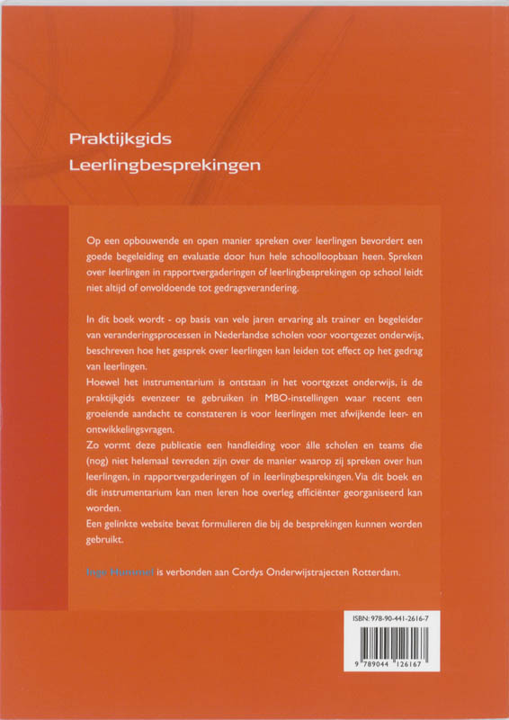 Achterkant van Praktijkgids leerlingbesprekingen