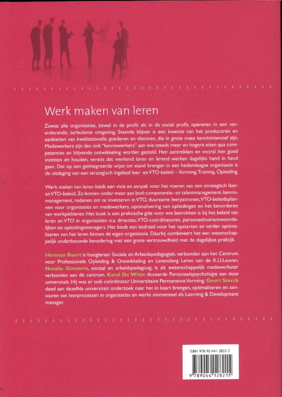 Achterkant van Werk maken van leren