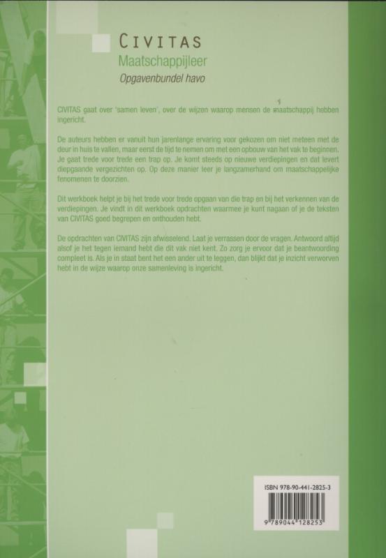 Achterkant van Opgavenbundel
