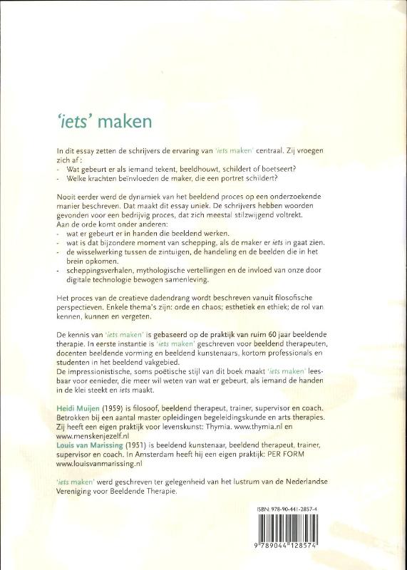 Achterkant van `Iets´ maken