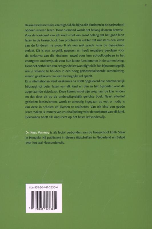 Achterkant van Elk kind een lezer