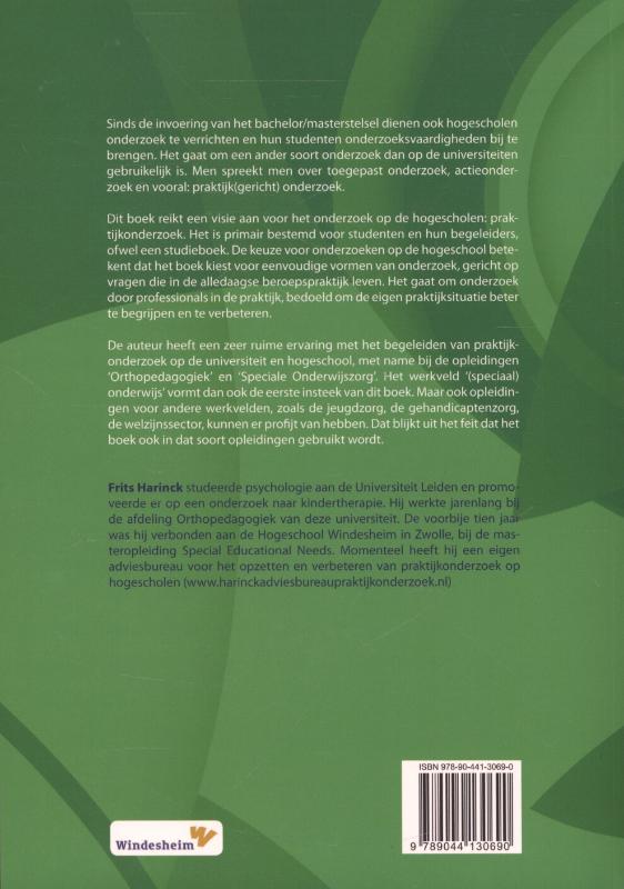 Achterkant van Basisprincipes praktijkonderzoek