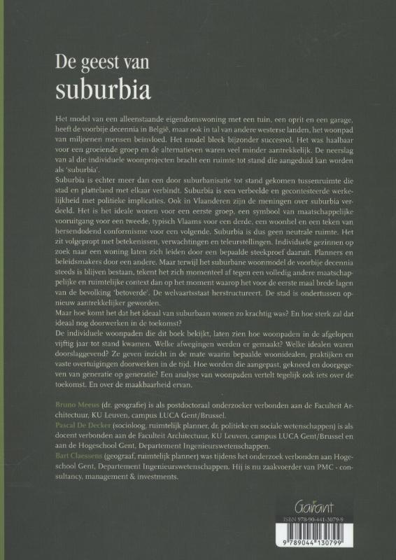 Achterkant van De geest van suburbia