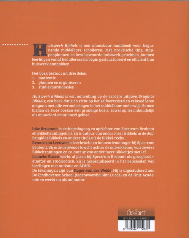 Achterkant van Huiswerk bikkels