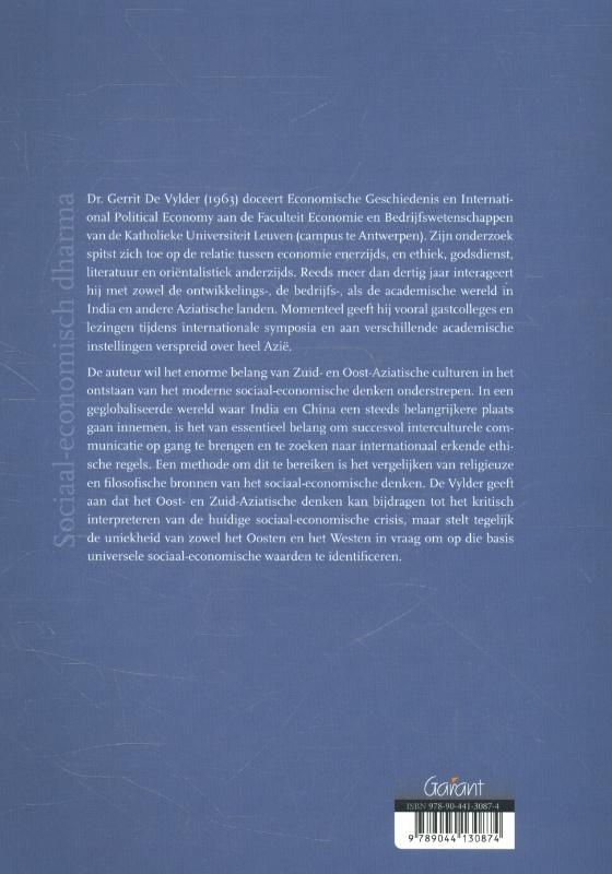 Achterkant van Sociaal-economisch dharma