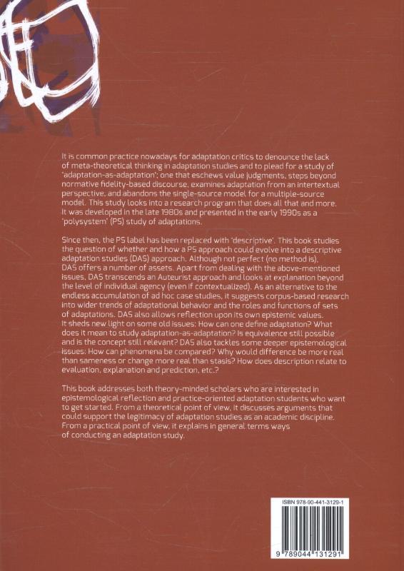 Achterkant van Descriptive adaptation studies