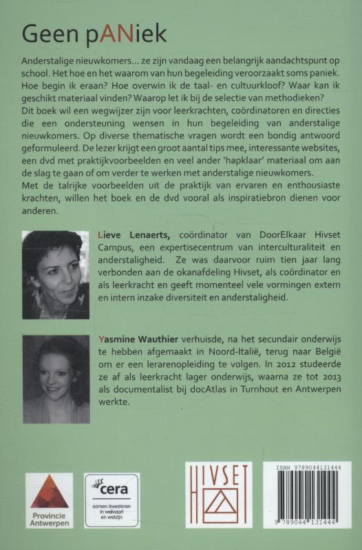 Achterkant van Geen paniek...