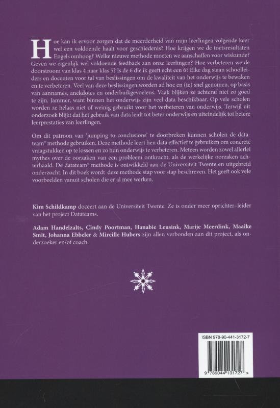 Achterkant van De datateam methode