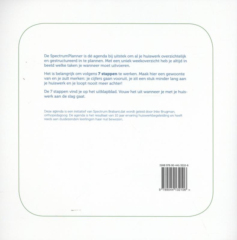 Achterkant van Spectrumplanner