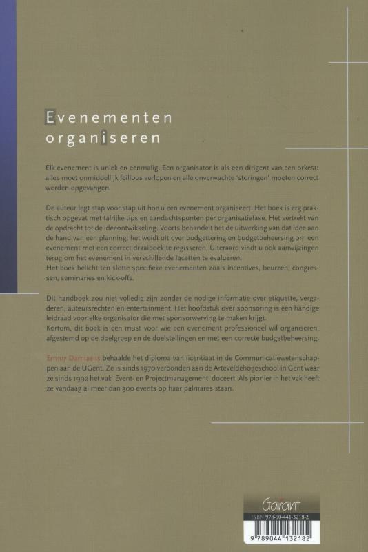 Achterkant van Evenementen organiseren