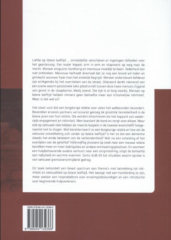 Achterkant van Partnerrelatie, intimiteit en seksualiteit in de tweede levenshelft