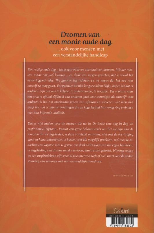 Achterkant van Dromen van een mooie oude dag... ook voor mensen met een verstandelijke beperking