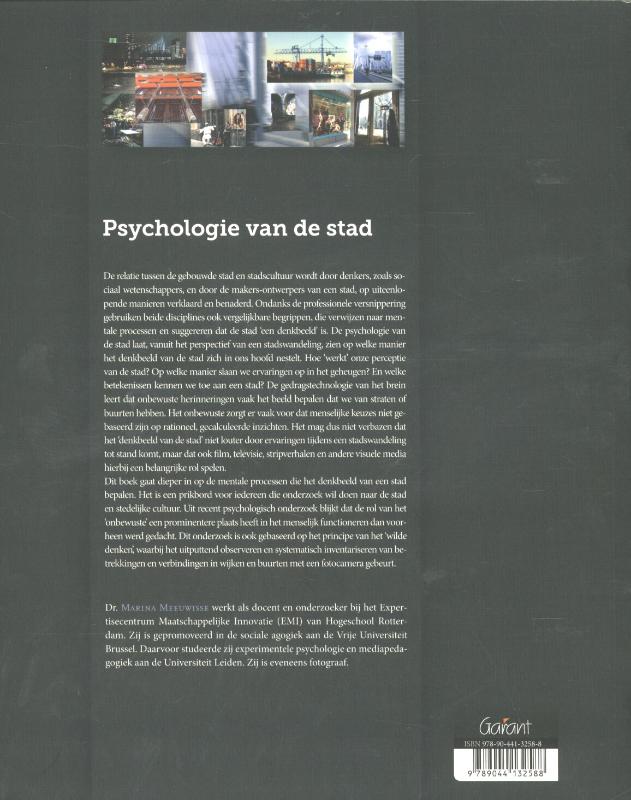 Achterkant van Psychologie van de stad
