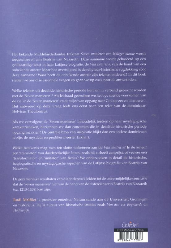 Achterkant van Beatrijs van Nazareth, Helvicus Theutonicus, Meister Eckhart