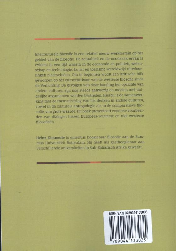 Achterkant van Interculturele filosofie