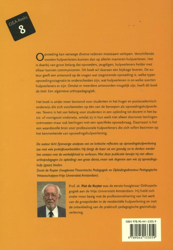 Achterkant van Een algemene orthopedagogiek