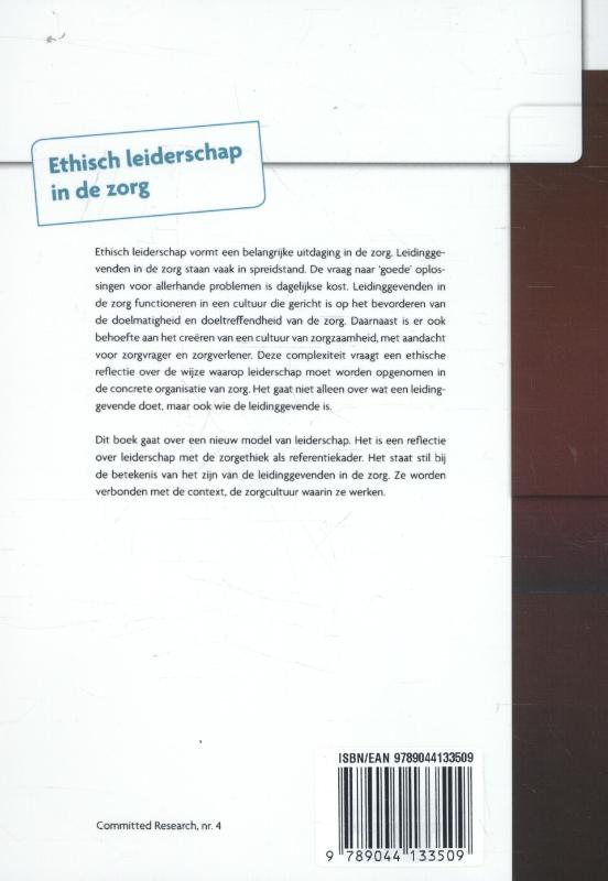 Achterkant van Ethisch leiderschap in de zorg
