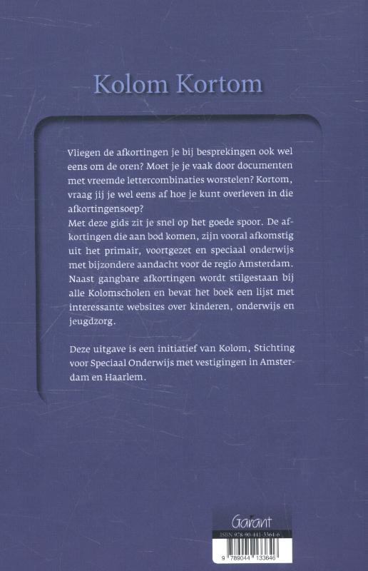 Achterkant van Kolom kortom