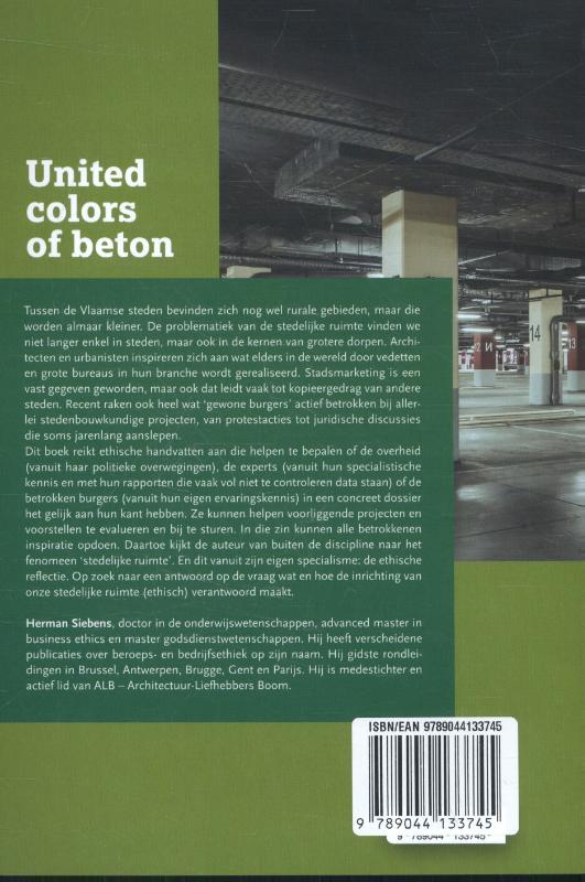 Achterkant van United colors of beton