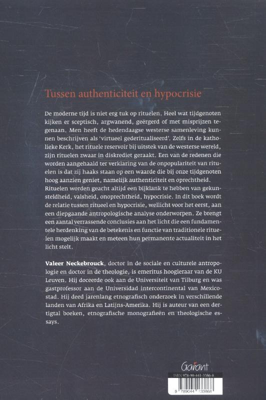 Achterkant van Tussen authenticiteit en hypocrisie