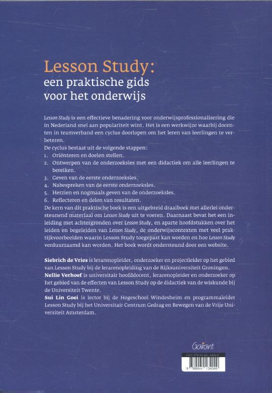 Achterkant van Lesson study