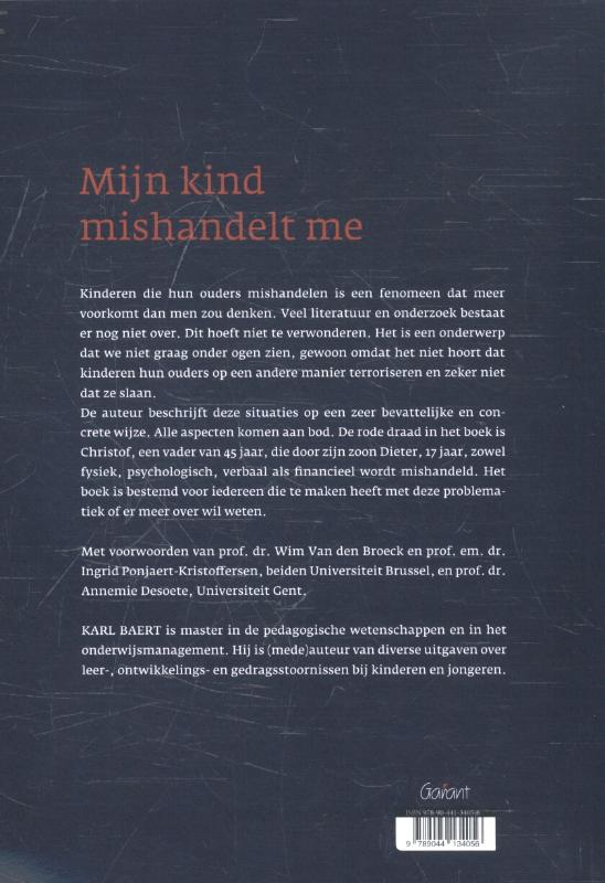 Achterkant van Mijn kind mishandelt me