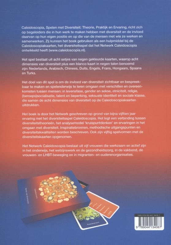 Achterkant van Caleidoscopia - spelen met diversiteit