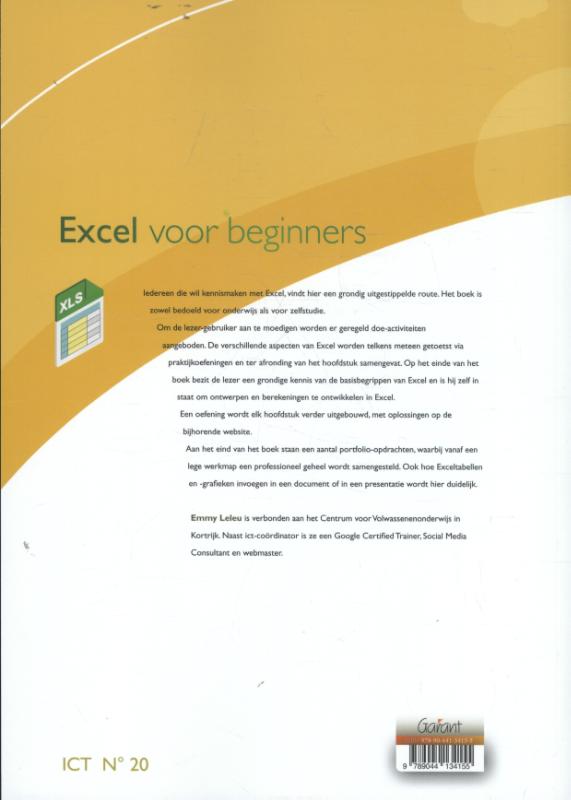 Achterkant van Excel voor beginners