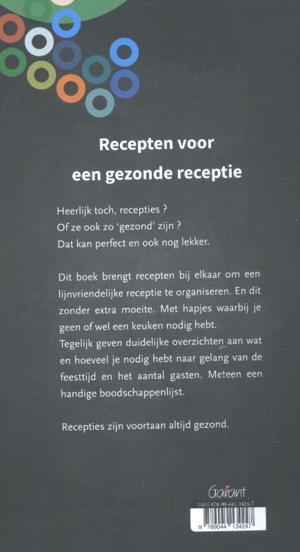 Achterkant van Recepten voor een gezonde receptie