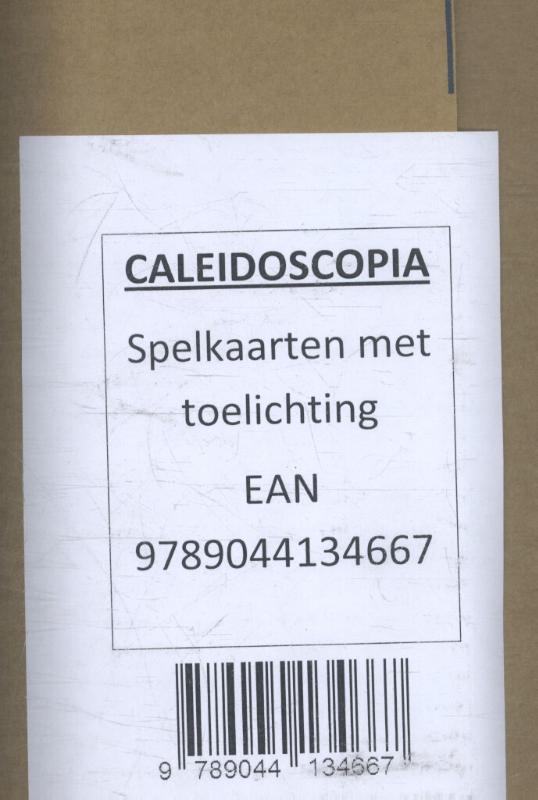 Achterkant van Caleidoscopia