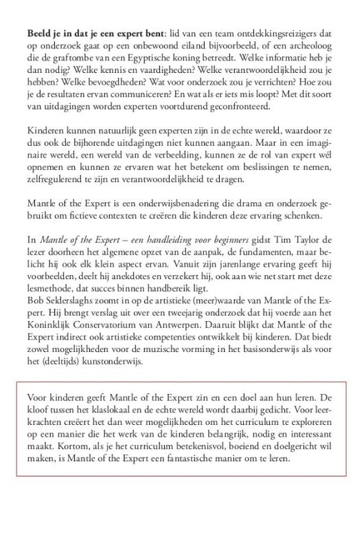 Achterkant van Mantle of the Expert