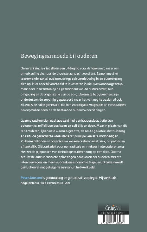 Achterkant van Bewegingsarmoede bij ouderen