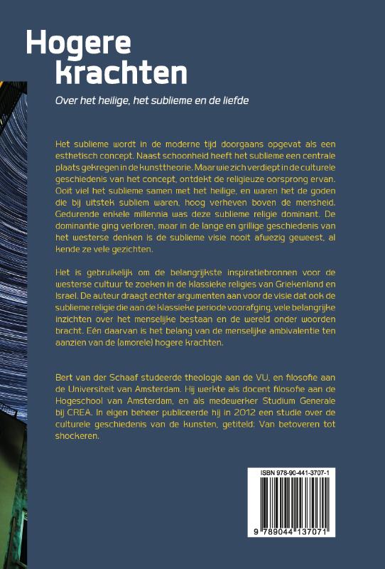 Achterkant van Hogere krachten