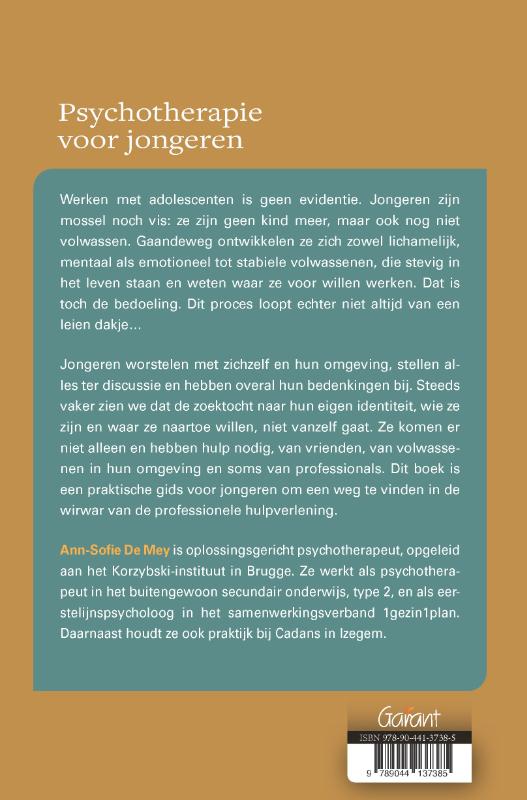 Achterkant van Psychotherapie voor jongeren