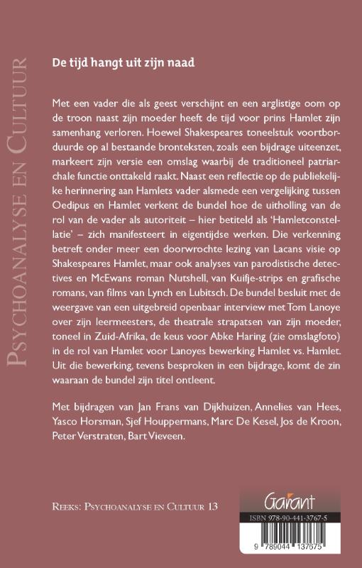Achterkant van De tijd hangt uit zijn naad
