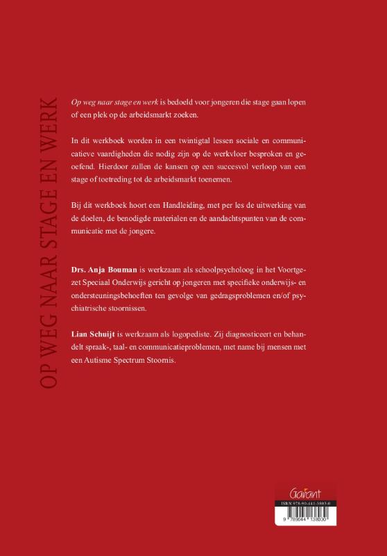 Achterkant van Werkboek
