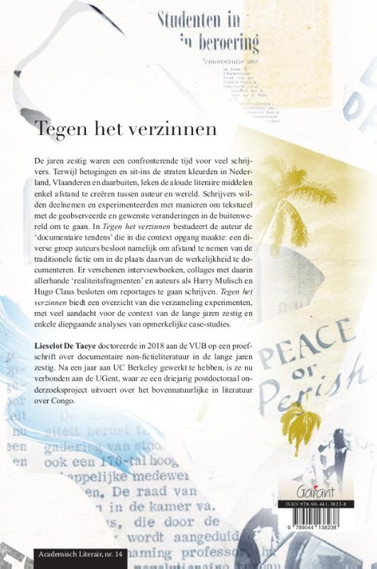Achterkant van Tegen het verzinnen