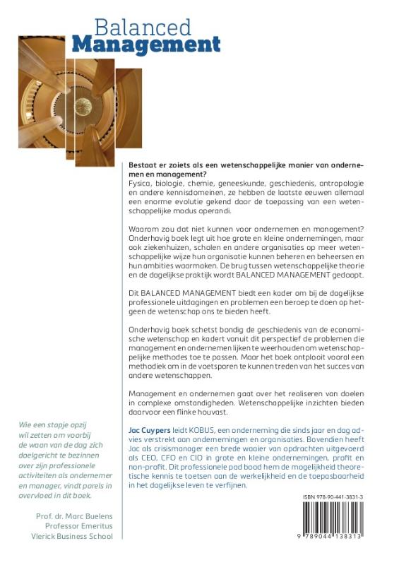 Achterkant van Balanced Management