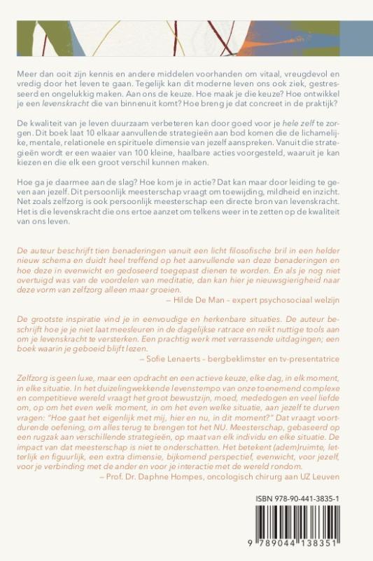 Achterkant van Levenskracht, zelfzorg en persoonlijk meesterschap