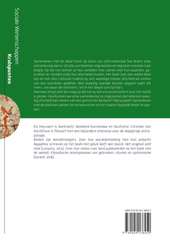 Achterkant van Samenleven met de dood