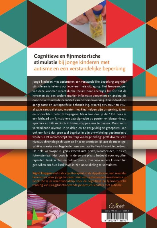 Achterkant van Cognitieve en fijnmotorische stimulatie bij jonge kinderen met autisme en een verstandelijke beperking